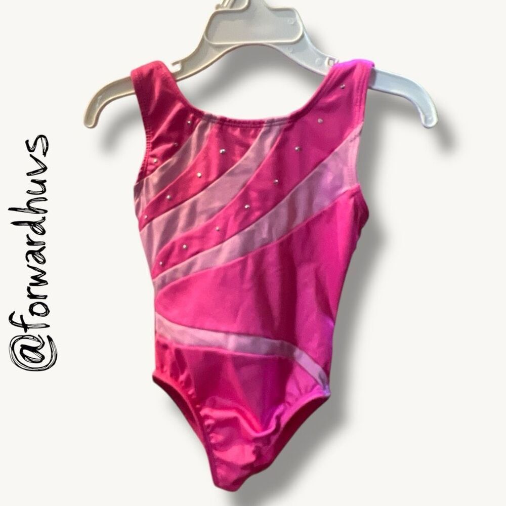 Freestyle by Danskin Pink Gymnastics Leotard 4/5